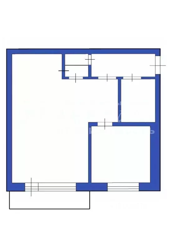 1-к кв. Кемеровская область, Кемерово ул. Юрия Смирнова, 24 (30.7 м) - Фото 0