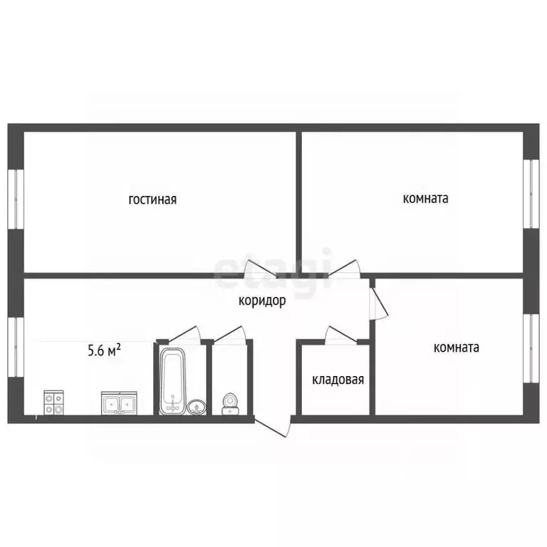 3-к кв. Камчатский край, Петропавловск-Камчатский просп. Карла Маркса, ... - Фото 1