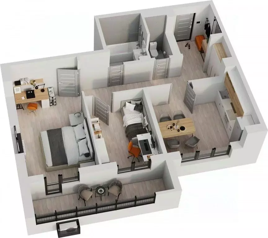 2-к кв. Татарстан, Альметьевск просп. Строителей, 70Б (63.5 м) - Фото 1