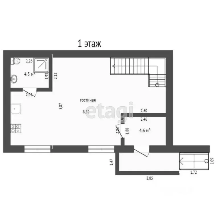 Таунхаус в Калужская область, Калуга Садовая ул., 113 (147 м) - Фото 2