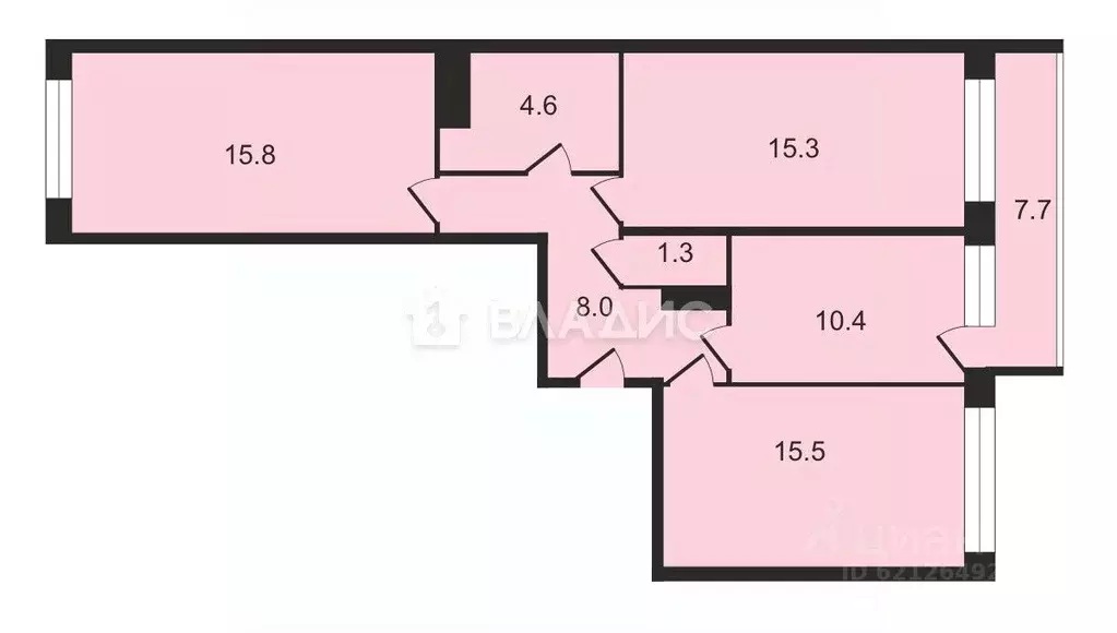 3-к кв. Санкт-Петербург просп. Героев, 27к1 (70.9 м) - Фото 1