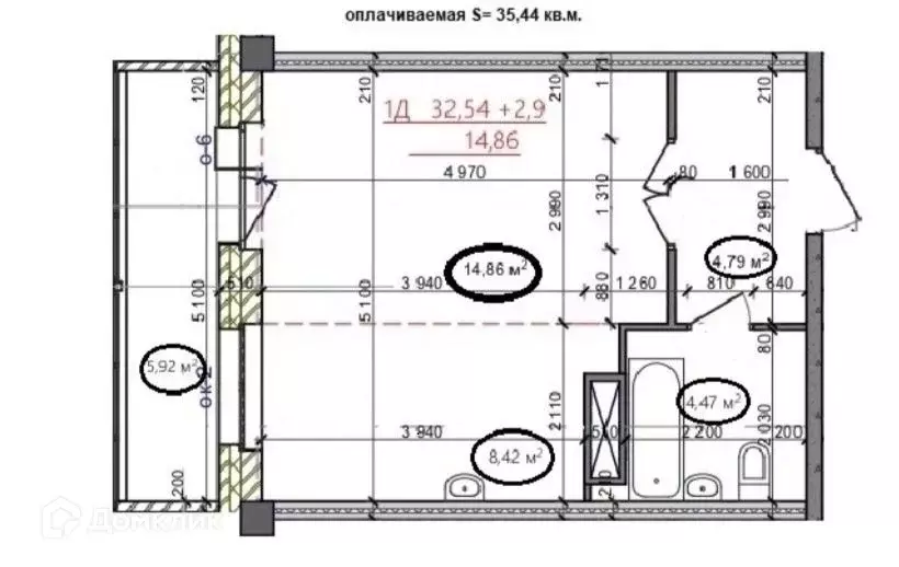 Продаётся 1-к квартира, 35 м - Фото 1