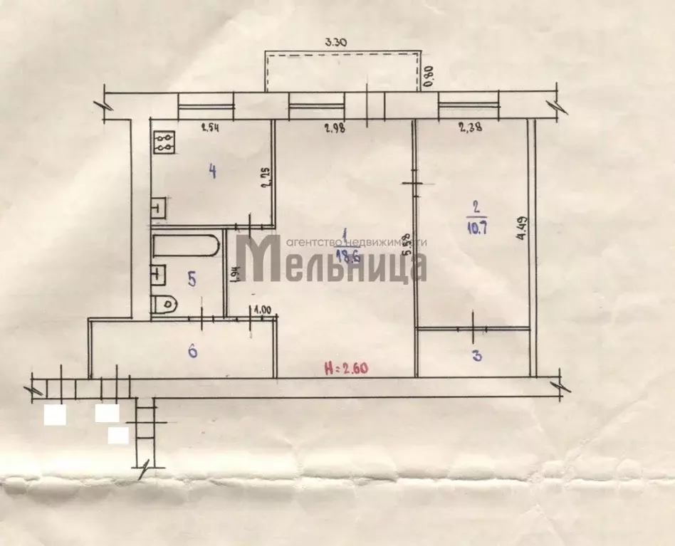 2-к кв. Волгоградская область, Волгоград ул. Поддубного, 12 (45.8 м) - Фото 2