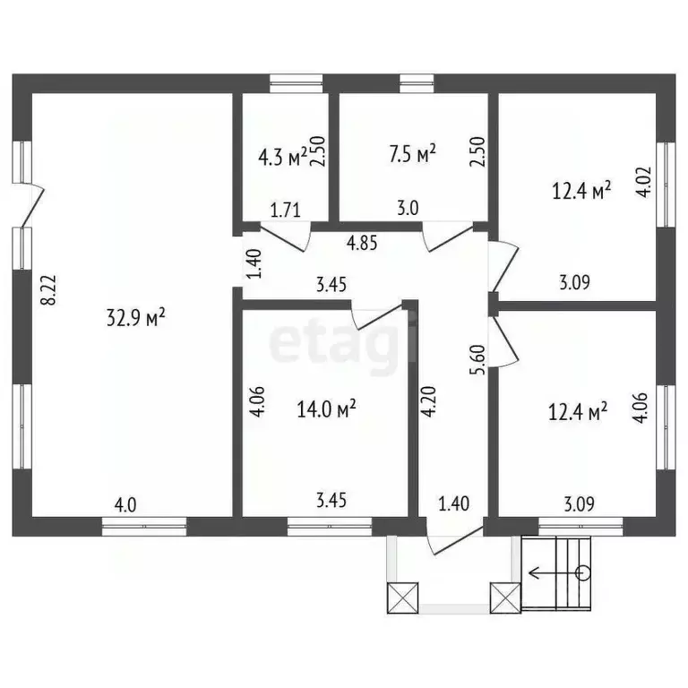 Дом в Ростовская область, Мясниковский район, Краснокрымское с/пос, ... - Фото 2
