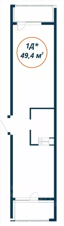 1-к кв. Приморский край, Находка  (49.4 м) - Фото 1