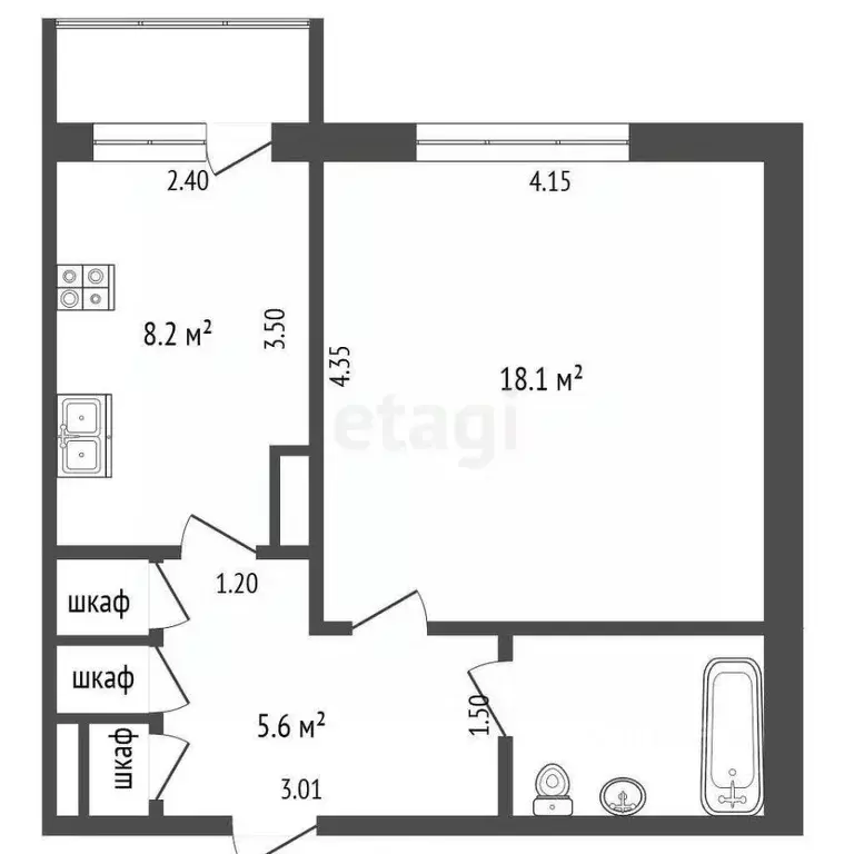 1-к кв. Ямало-Ненецкий АО, Новый Уренгой Советский мкр, 3/1 (37.3 м) - Фото 1
