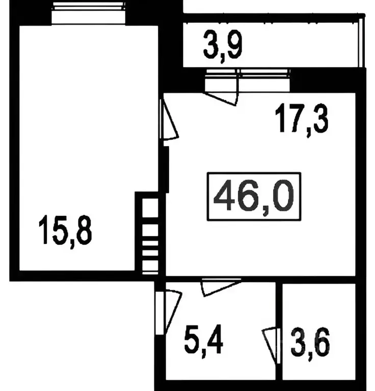 2-к кв. Московская область, Мытищи ул. Красная Слобода, 15 (40.4 м) - Фото 2