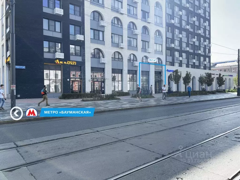 Торговая площадь в Москва Бауманская ул., 47 (79 м) - Фото 0