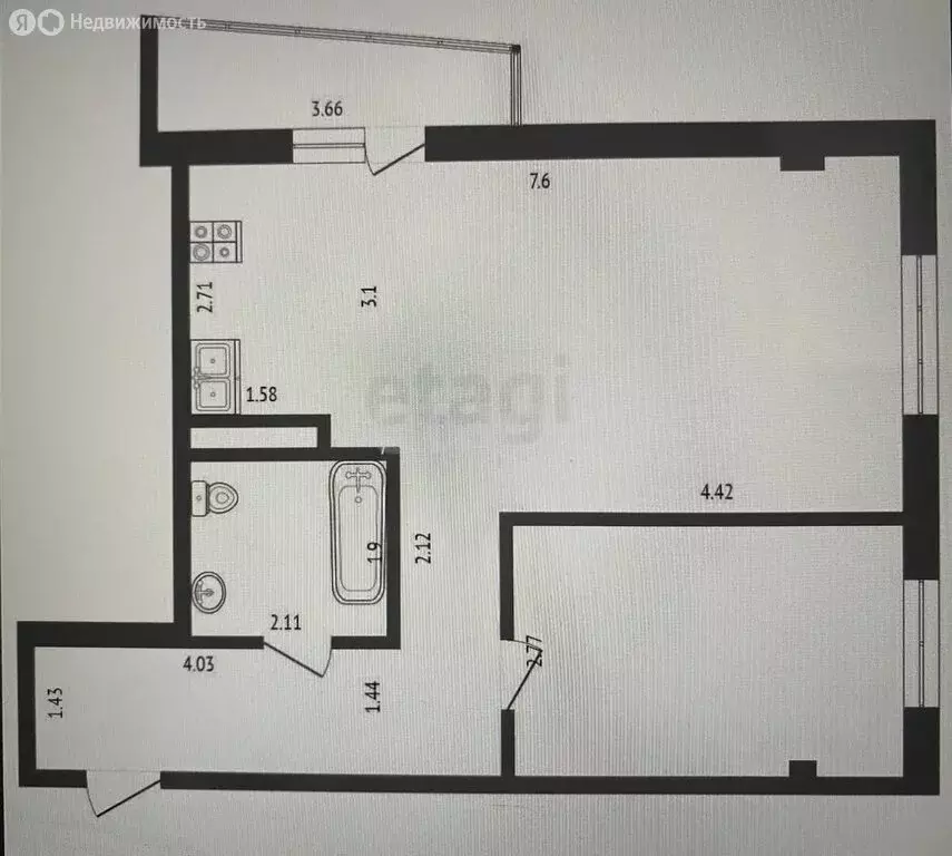 2-комнатная квартира: Абакан, улица Кирова, 214 (57 м) - Фото 1