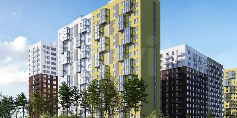1-к. квартира, 34,9 м, 18/26 эт. - Фото 1
