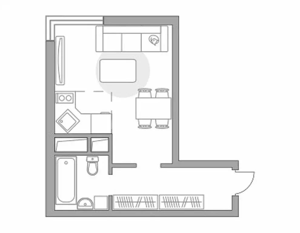 Квартира-студия: Красногорск, Ильинский тупик (25.48 м) - Фото 0