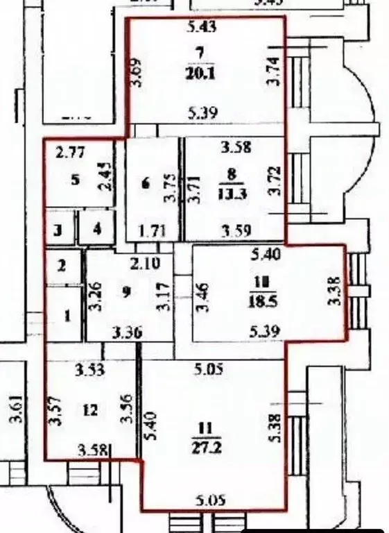 4-к кв. Липецкая область, Липецк ул. Юных Натуралистов, 7А (140.0 м) - Фото 2