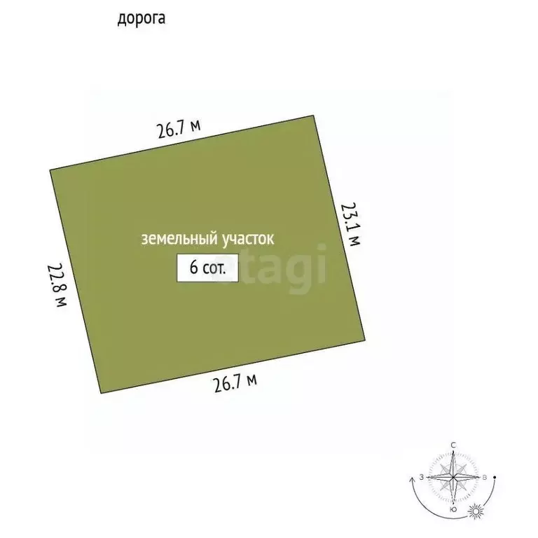 Участок в Крым, Ленинский район, с. Калиновка ул. Абденановой (6.0 ... - Фото 2