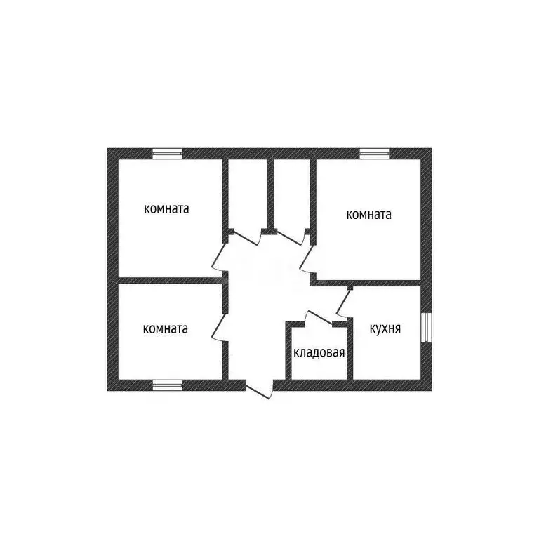 3-комнатная квартира: Курган, Лесная улица, 1 (55 м) - Фото 0
