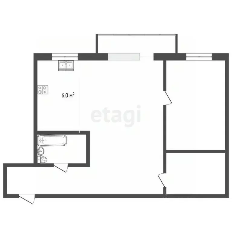 2-к кв. Тюменская область, Тюмень ул. Червишевский Тракт, 72А (42.0 м) - Фото 2