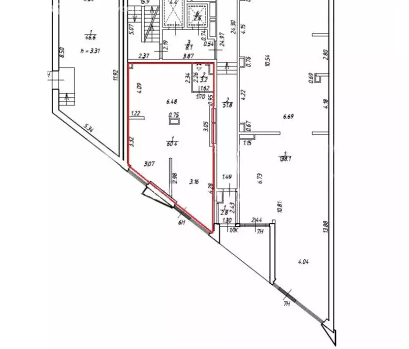 Офис (63.6 м) - Фото 1