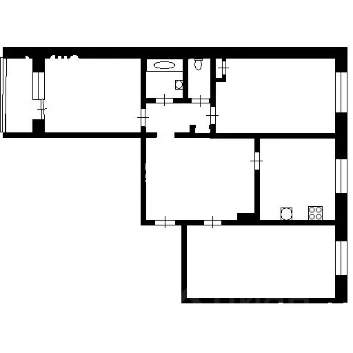 3-к кв. Татарстан, Казань ул. Сабан, 1а (71.3 м) - Фото 1