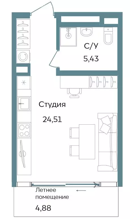 Квартира-студия: Республика Крым, Саки, курортный кластер Темпо (34.82 ... - Фото 0