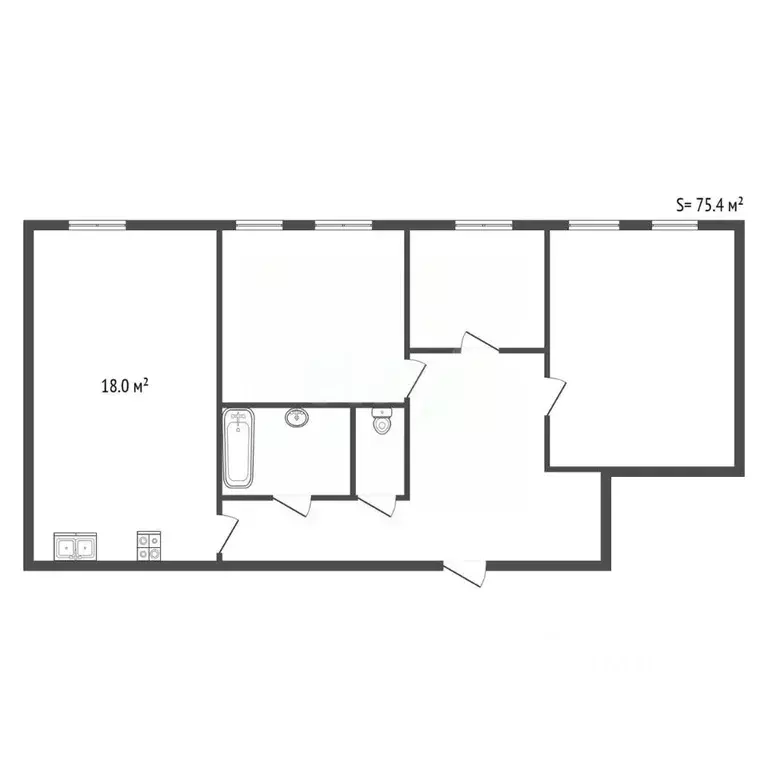 Комната Санкт-Петербург 4-я Красноармейская ул., 2/35 (11.0 м) - Фото 2