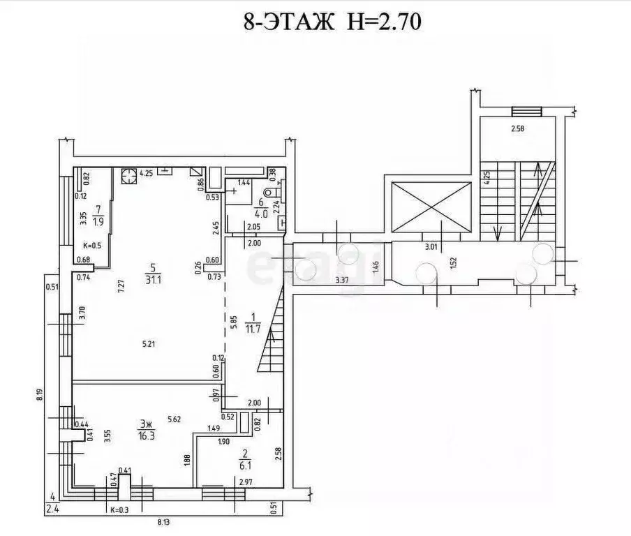 4-к кв. Калининградская область, Калининград Советский просп., 238 ... - Фото 2