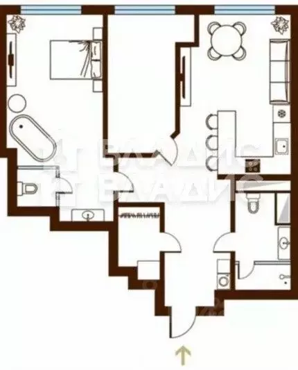 2-к кв. Москва Береговой проезд, 3 (73.2 м) - Фото 2