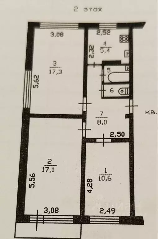 3-к кв. Ленинградская область, Выборгский район, пос. Гончарово проезд ... - Фото 0
