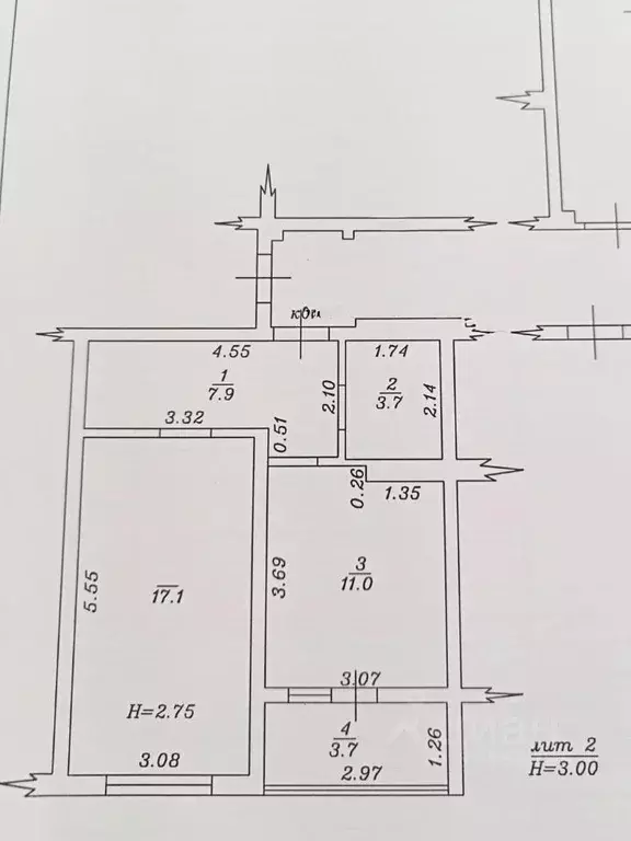 1-к кв. Краснодарский край, Анапа Владимирская ул., 55Вк2 (43.4 м) - Фото 2
