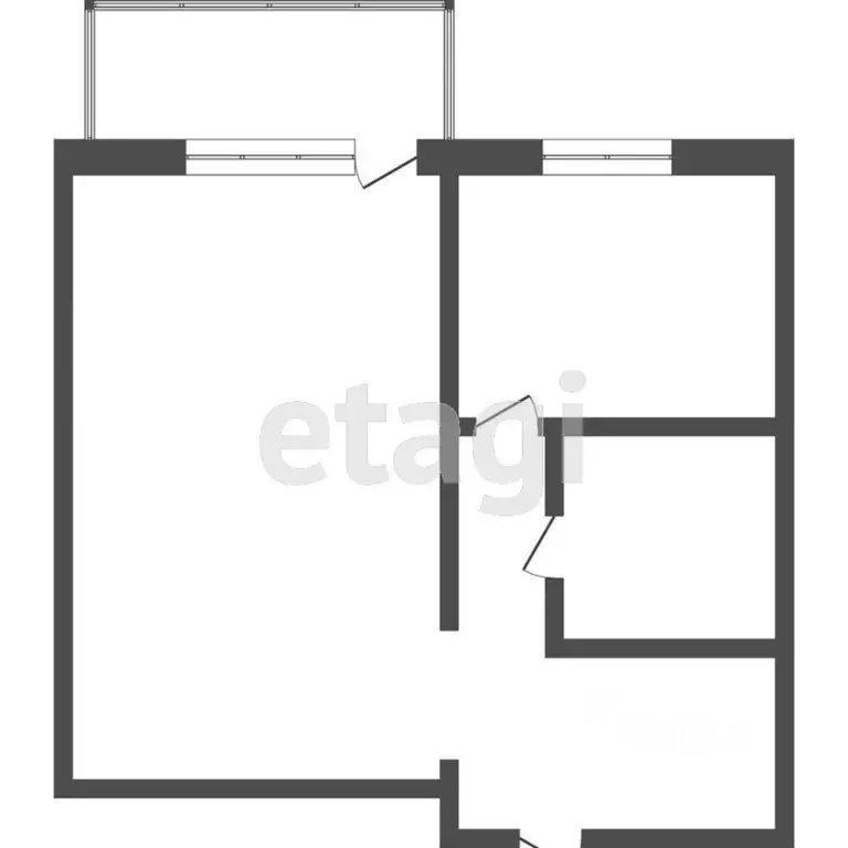 1-к кв. Томская область, Томск ул. Котовского, 8 (31.4 м) - Фото 2