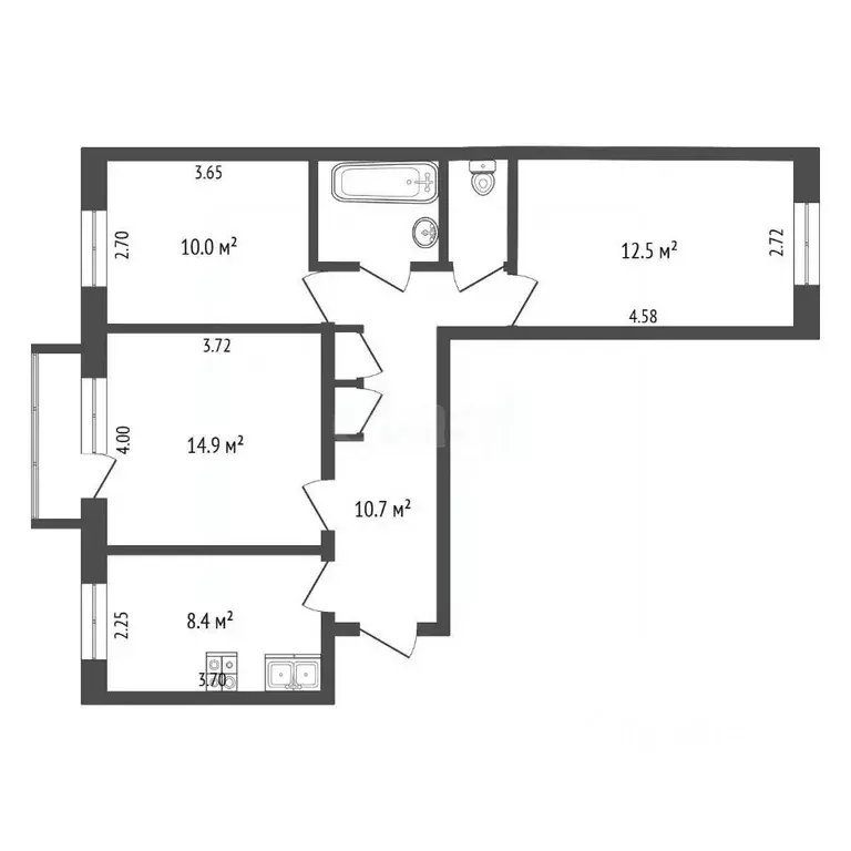3-к кв. Камчатский край, Елизово ул. Чкалова, 20 (60.9 м) - Фото 2