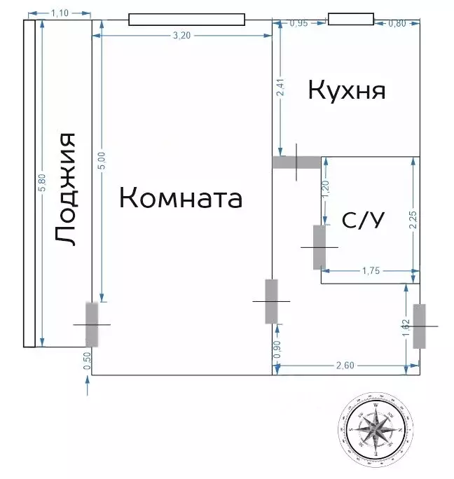 1-к кв. Татарстан, Казань ул. Фатыха Амирхана, 83 (35.9 м) - Фото 1