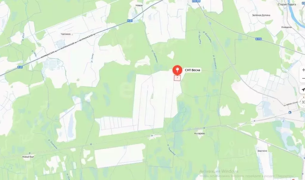 Участок в Ленинградская область, Волховский район, Кисельнинское ... - Фото 1