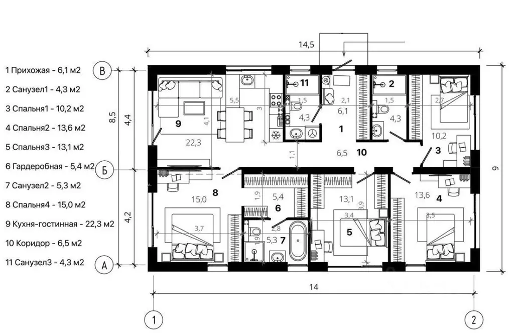 Дом в Московская область, Щелково городской округ, д. Медвежьи Озера ... - Фото 2