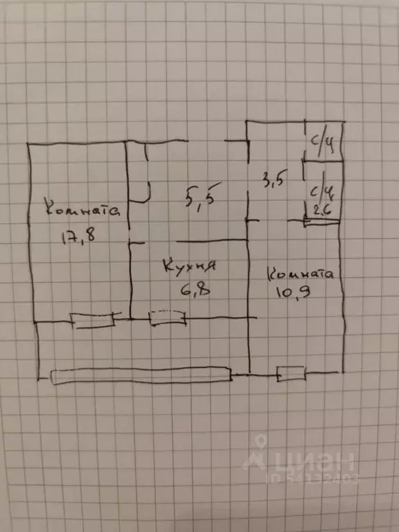 2-к кв. Краснодарский край, Краснодар ул. Имени 40-летия Победы, 67 ... - Фото 2