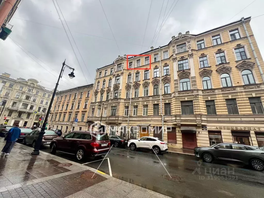 Комната Санкт-Петербург Гагаринская ул., 25 (38.3 м) - Фото 0