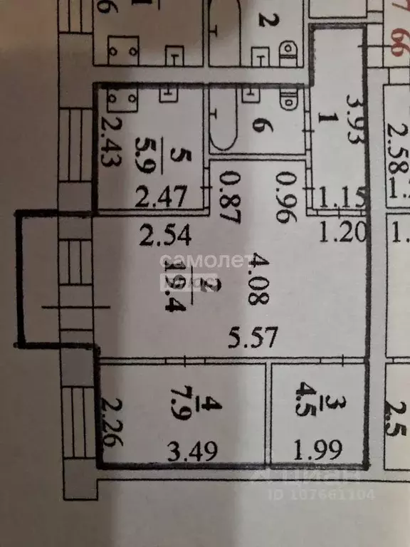 2-к кв. Липецкая область, Липецк Московская ул., 21 (45.2 м) - Фото 1