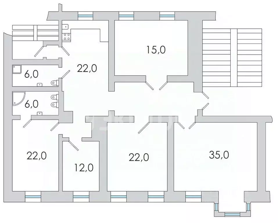 5-к кв. Санкт-Петербург 12-я Красноармейская ул., 6 (144.0 м) - Фото 1