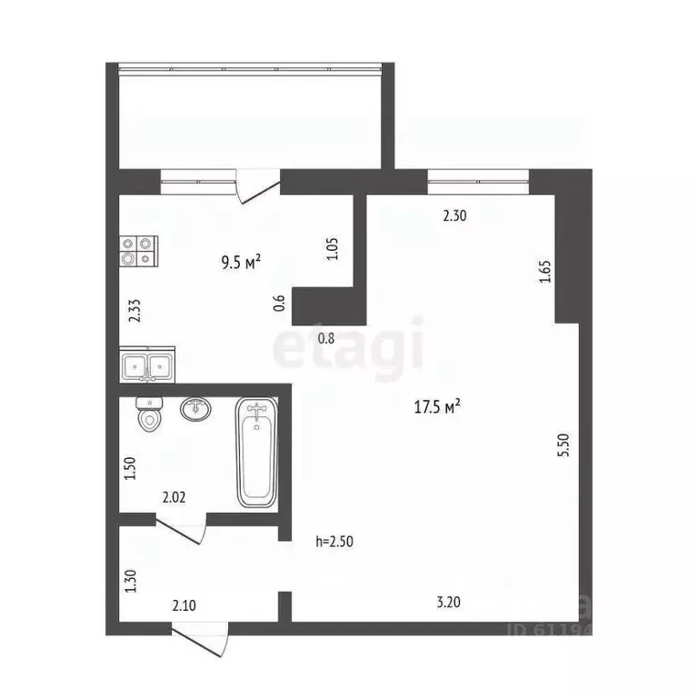 1-к кв. Мордовия, Саранск ул. Сураева-Королева, 1 (36.9 м) - Фото 1