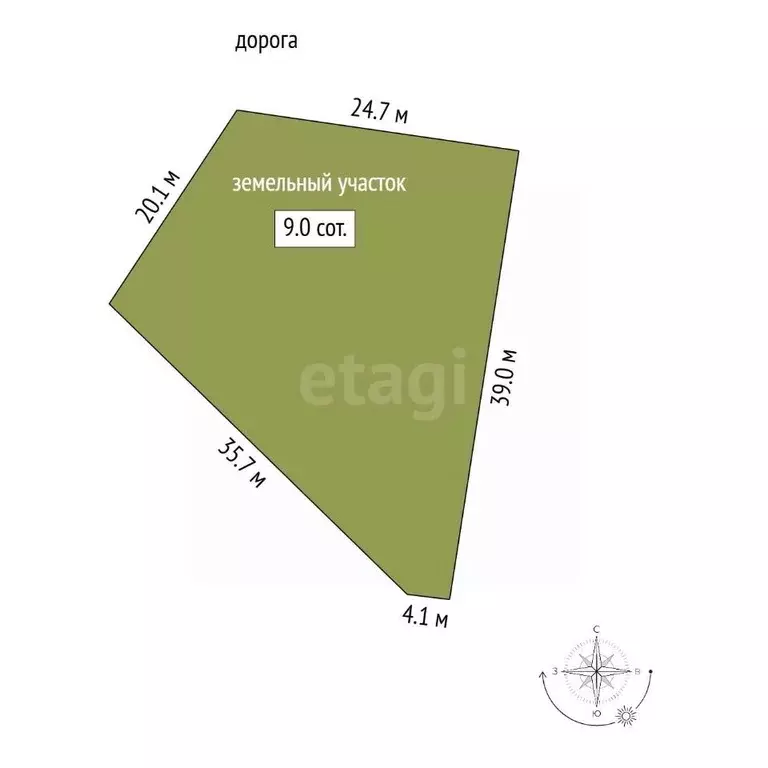 Участок в Архангельская область, Архангельск Талажское ш. (9.89 сот.) - Фото 2