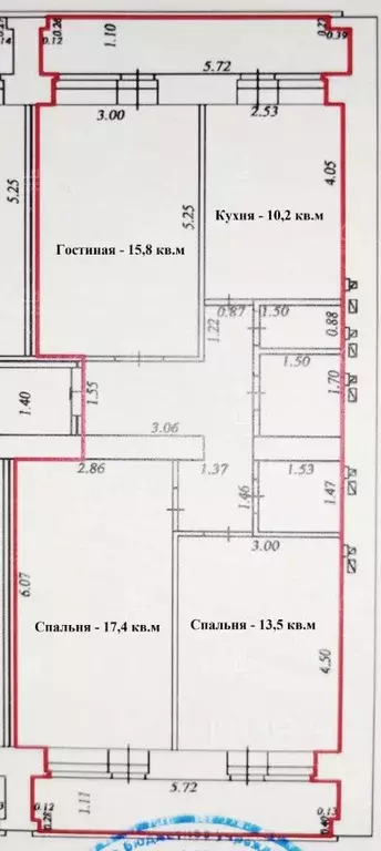 3-к кв. Самарская область, Самара ул. Советской Армии, 98А (80.0 м) - Фото 1