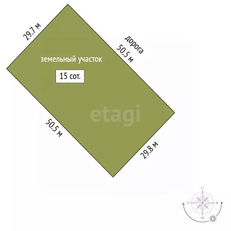 Участок в Мордовия, Саранск городской округ, Ялга рп  (15.0 сот.) - Фото 1