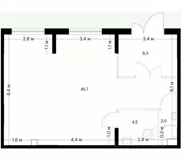Помещение свободного назначения в Москва Середневский Лес жилой ... - Фото 2