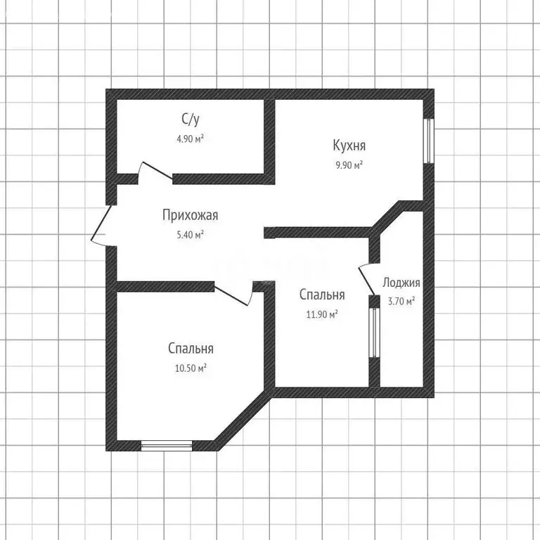 2-комнатная квартира: Новая Адыгея, улица Шовгенова, 24/3 (45 м) - Фото 0