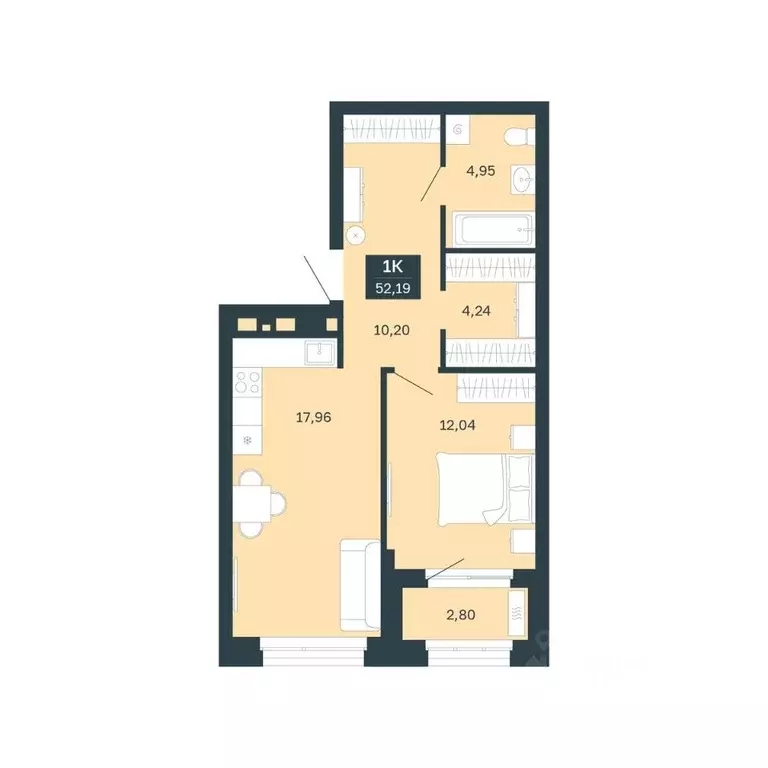 1-к кв. Свердловская область, Екатеринбург Южная Ботаника жилрайон, ... - Фото 1