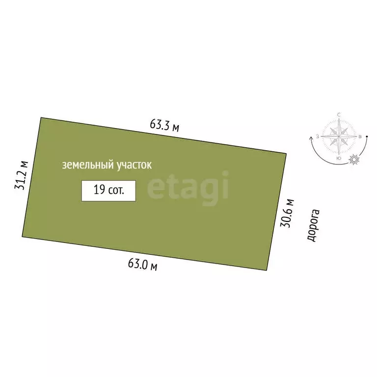 Участок в Тюменский муниципальный округ, деревня Речкина (19 м) - Фото 1