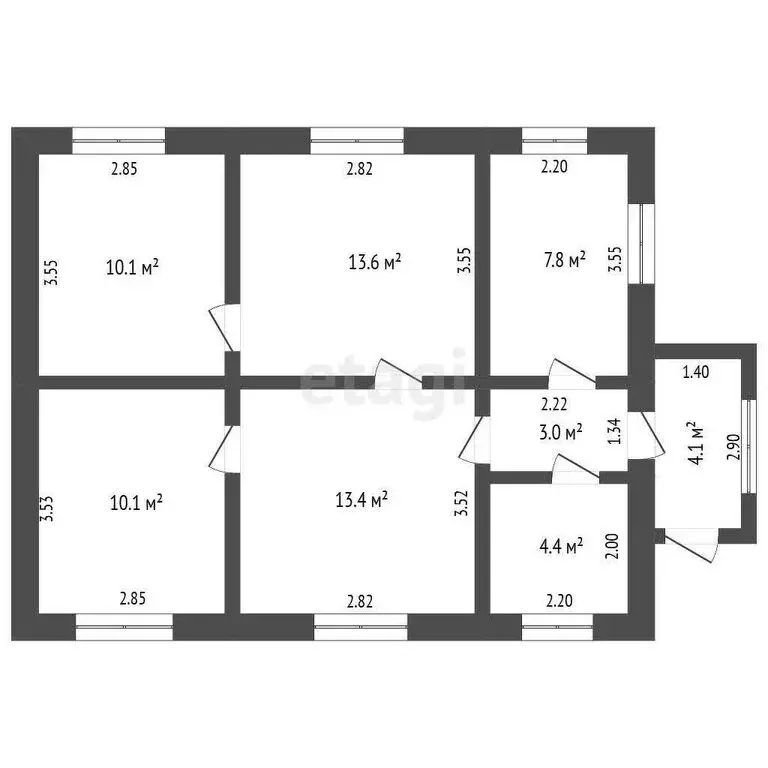 Дом в Первомайское, Советская улица, 118 (66.5 м) - Фото 1