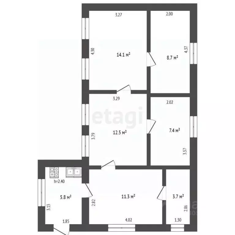 Дом в Ростовская область, Таганрог Васильевский пер. (64 м) - Фото 2