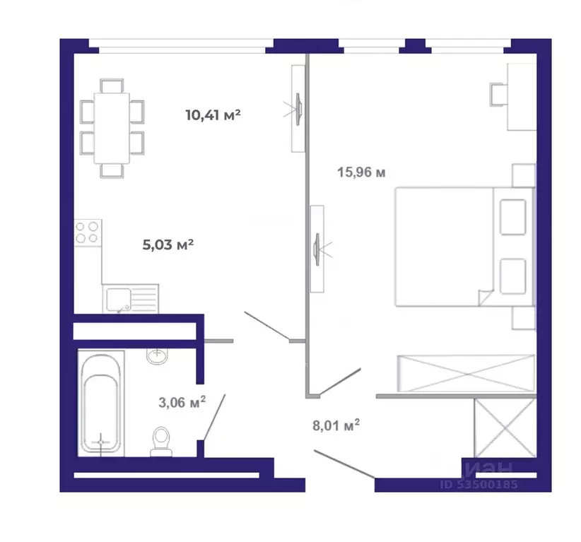 2-к кв. Иркутская область, Иркутский муниципальный округ, Маркова рп, ... - Фото 1
