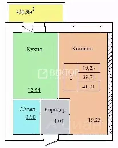 1-к кв. Ярославская область, Ярославль ул. Белинского, 1 (41.01 м) - Фото 0