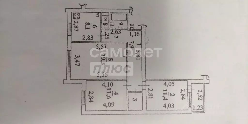 3-к кв. Липецкая область, Липецк ул. И.В. Свиридова, 3 (67.5 м) - Фото 2