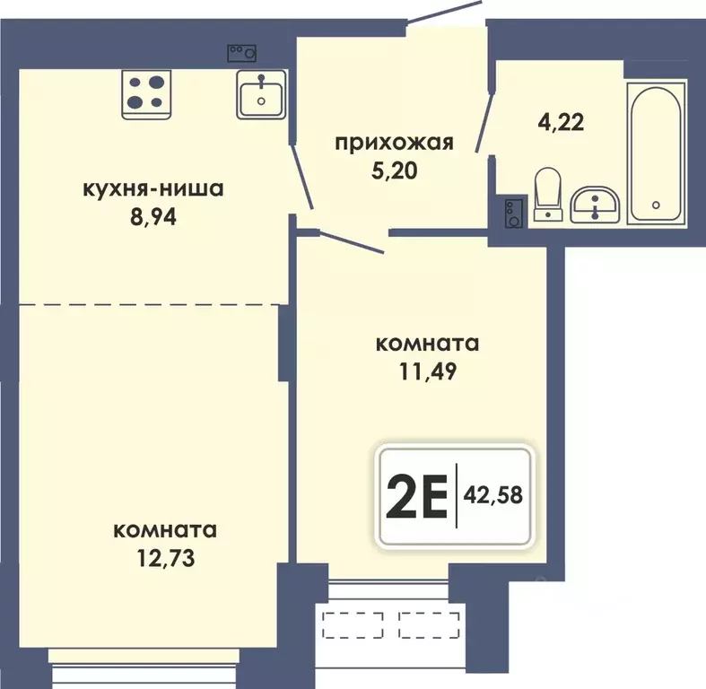 2-к кв. Пермский край, Пермь Камская Долина мкр, Аксиома жилой ... - Фото 0